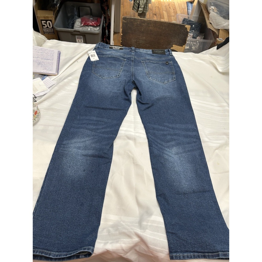 NWT Buffalo David Bitton Mens Driven Basic Blue S… - image 1